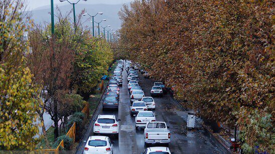 آسمان تهران بارانی است