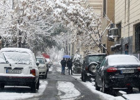 بارش باران و برف در بیشتر مناطق ایران