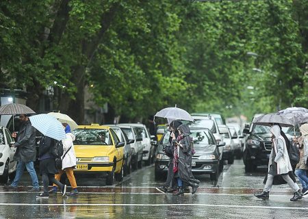 بارش باران و وزش باد شدید در تهران