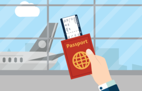 مکالمه‌ی زبان انگلیسی در فرودگاه هنگام کنترل پاسپورت (همراه با ترجمه و لغات مهم)